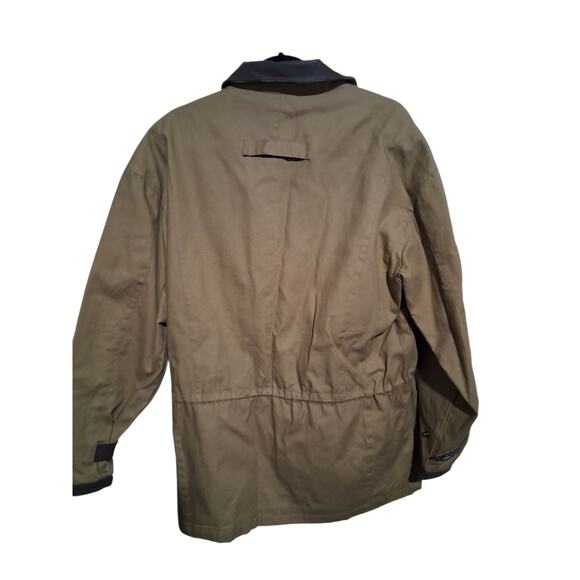 Vintage Marlboro Canvas Leather Mens Size S Chore Farm Barn Field Western Jacket - Picture 4 of 13